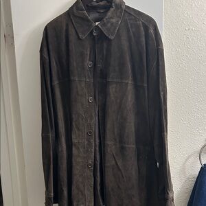 Pronto-Uomo Men’s Brown Suede Jacket